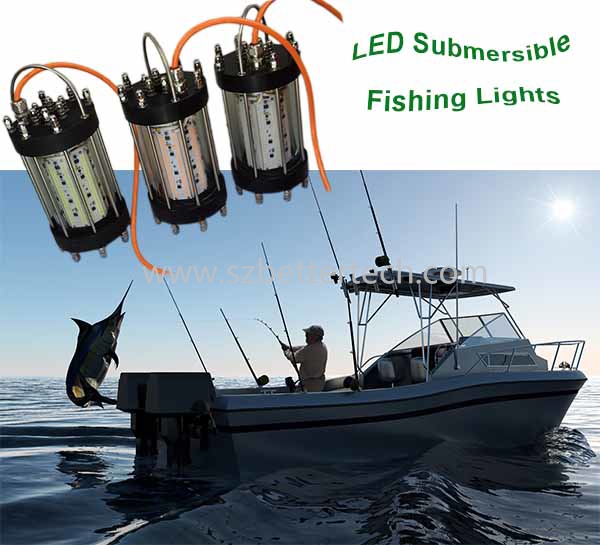 LED Night Fishing Light Fish Gathering Attract Lure Attractive Attractor Underwater  Lamp Waterproof IP68 Light 